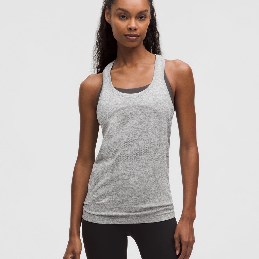 Lululemon Swiftly Tech Razorback Tank Top Gray l Size 6